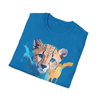 Unisex Cheetah Print Tee Softstyle Gildan 64000 Ring Spun Cotton Tee