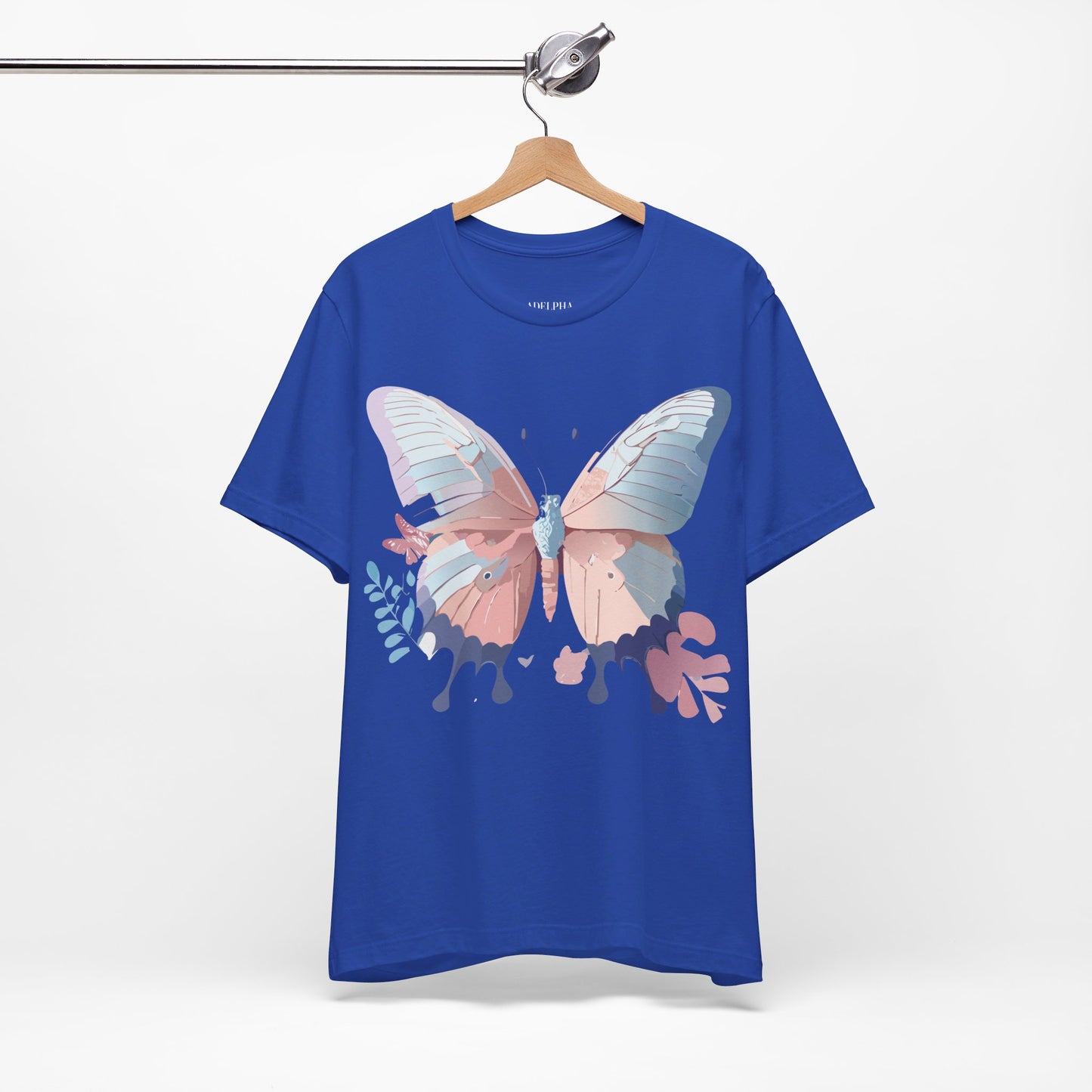 T-Shirt aus natürlicher Baumwolle mit Schmetterling