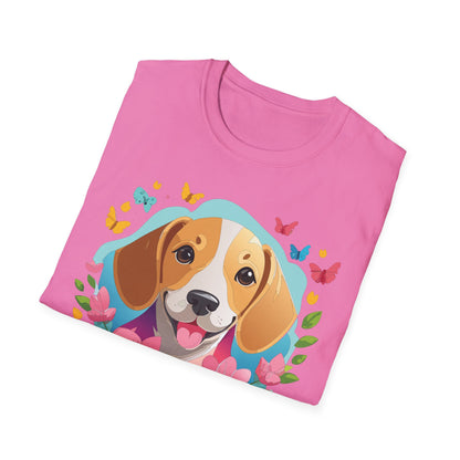 Dog Shirt Unisex Animal Tee Softstyle Cotton Comfort Everyday Wear