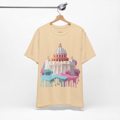 Natural Cotton Tee Shirt - Beautiful Places Collection - Rome Printify