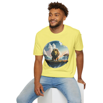 Lion Shirt Unisex Animal Tee Gildan Softstyle 64000 One Hundred Percent Cotton