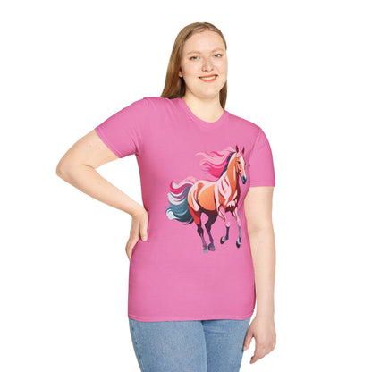 Horse Shirt Gildan Softstyle Tee Unisex 100 Percent Ring Spun Cotton