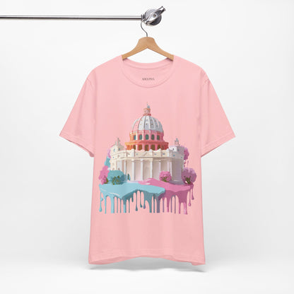 Natural Cotton Tee Shirt - Beautiful Places Collection - Rome Printify