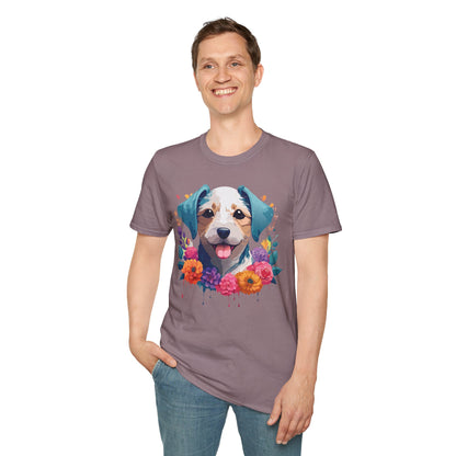 Dog Shirt Unisex Animal Short Sleeve Tee Gildan Softstyle 64000 Cotton Tee