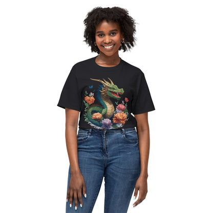 Dragon T Shirt With Art Print HD Cotton Unisex Tee Vintage Dragon Design