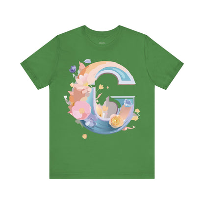 Natural Cotton Tee Shirt - Letters Collection - G Printify