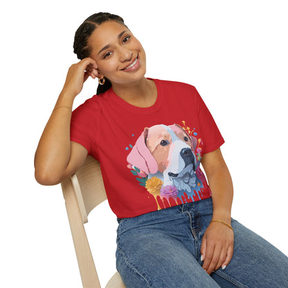 Dog Shirt Unisex Softstyle Cotton Tee 64000 Graphic Animal Print
