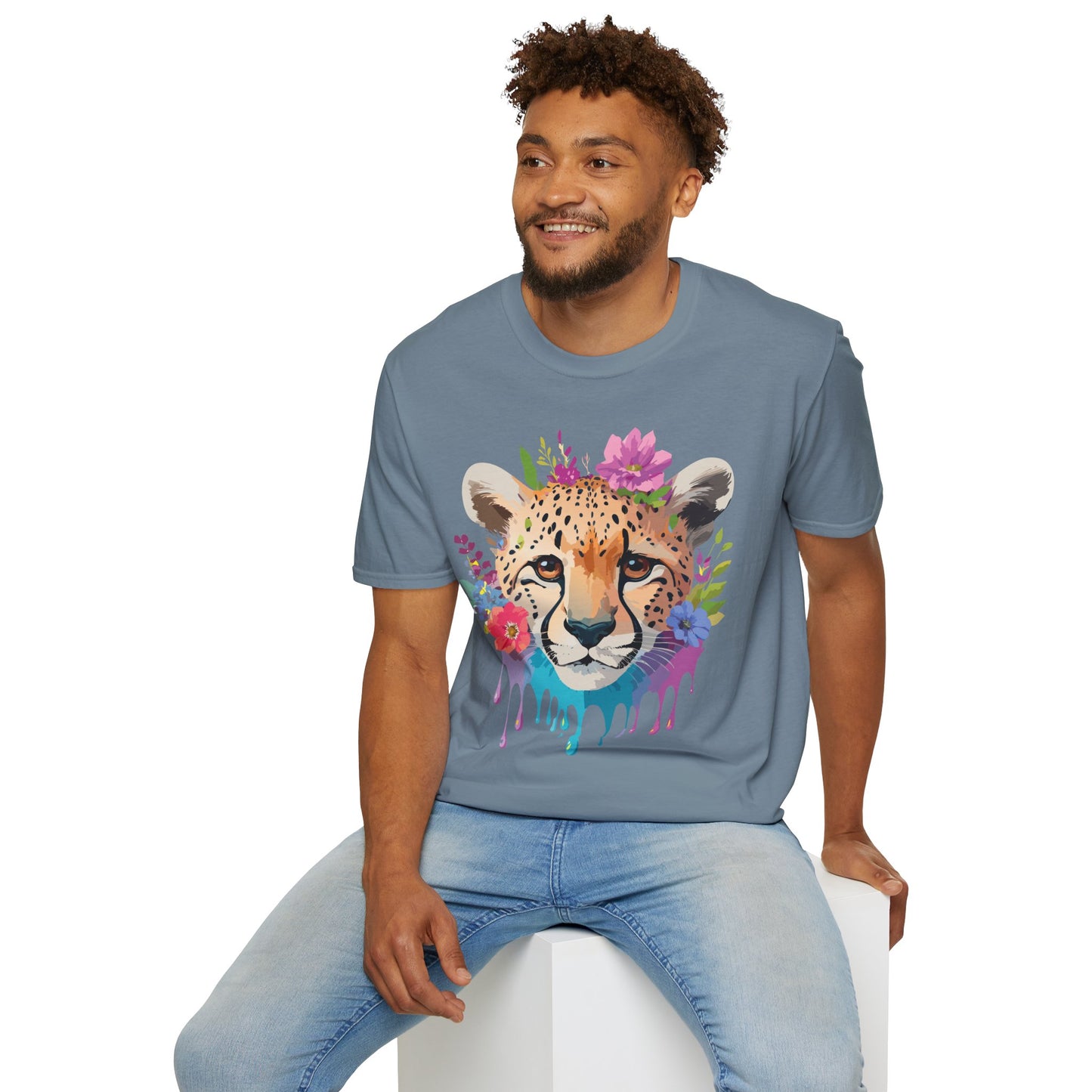 Cheetah Shirt, Shirt with Cheetah, Cheetah Tee, Shirt with Animals