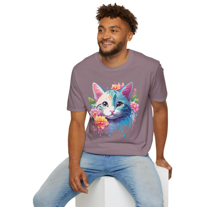 Cat Shirt Unisex Cat Lover Tee Premium Gildan Softstyle 64000 Lightweight