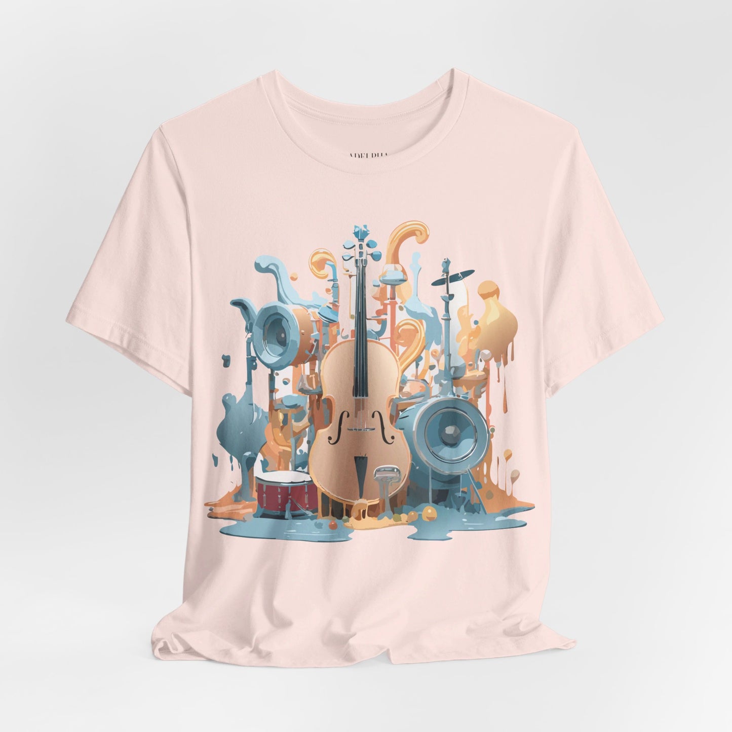 T-Shirt aus natürlicher Baumwolle – Musikkollektion