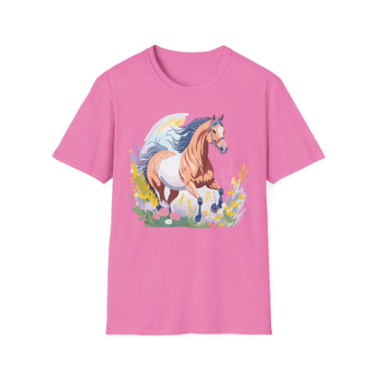 Horse Shirt Unisex Gildan Softstyle Tee 100 Ring Spun Cotton