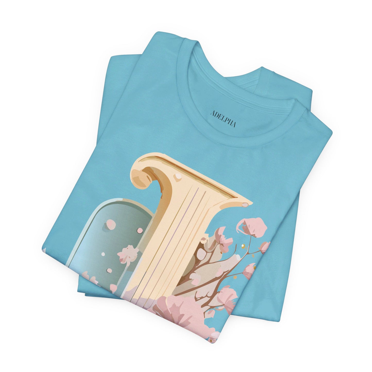 Natural Cotton Tee Shirt - Letters Collection - J