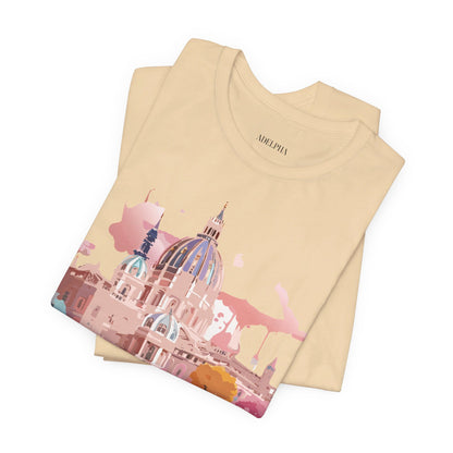 Natural Cotton Tee Shirt - Beautiful Places Collection - Vienna Printify