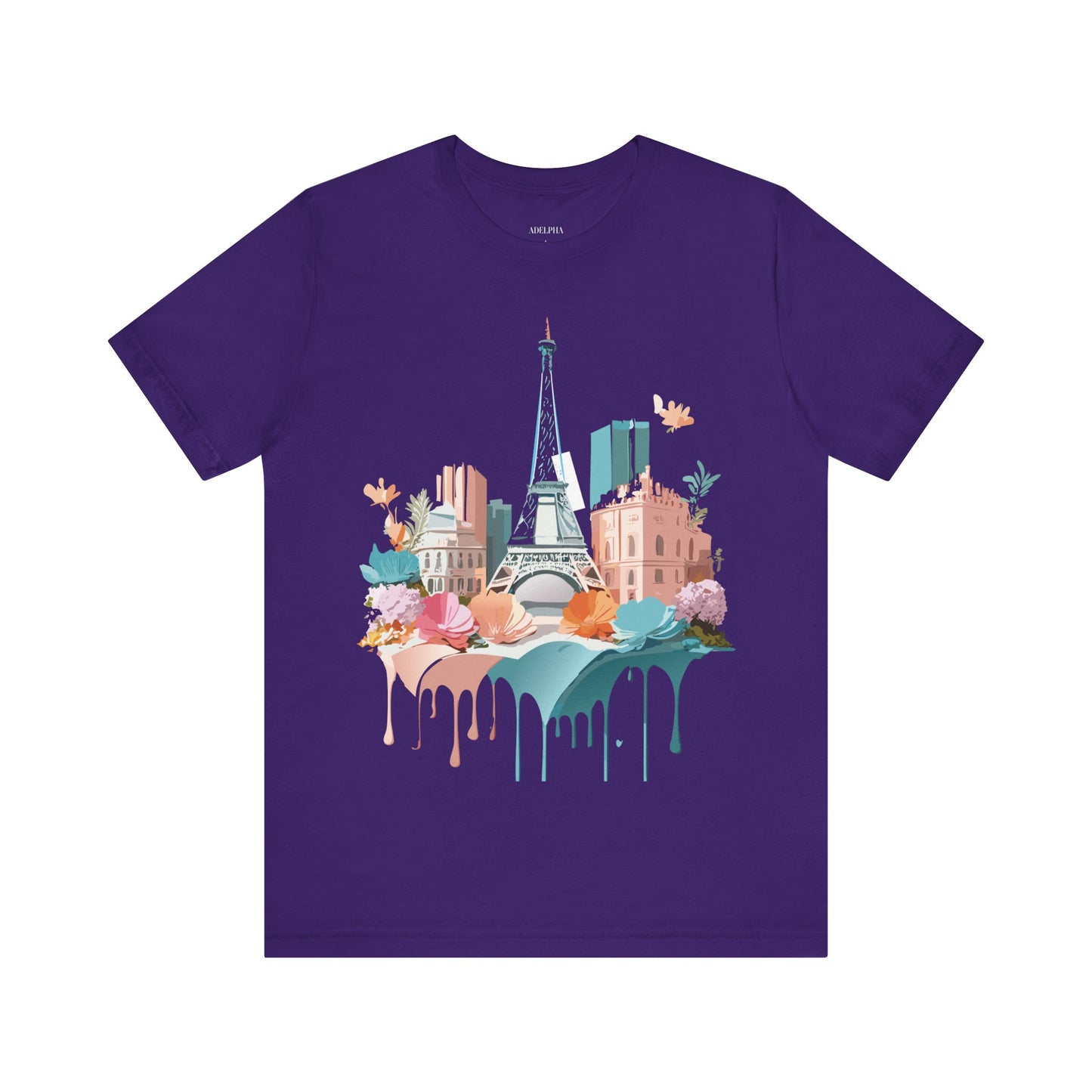 Natural Cotton Tee Shirt - Beautiful Places Collection - Paris