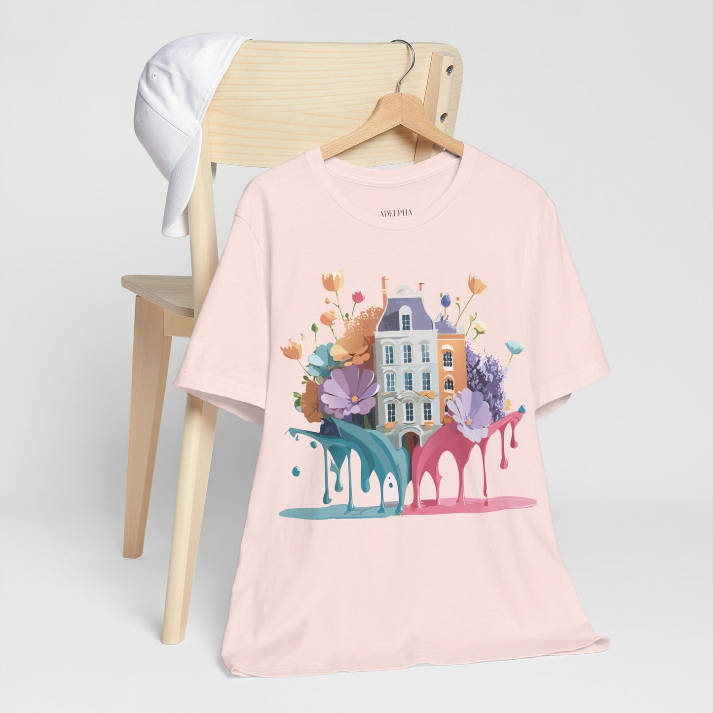 Natural Cotton Tee Shirt - Beautiful Places Collection - Amsterdam