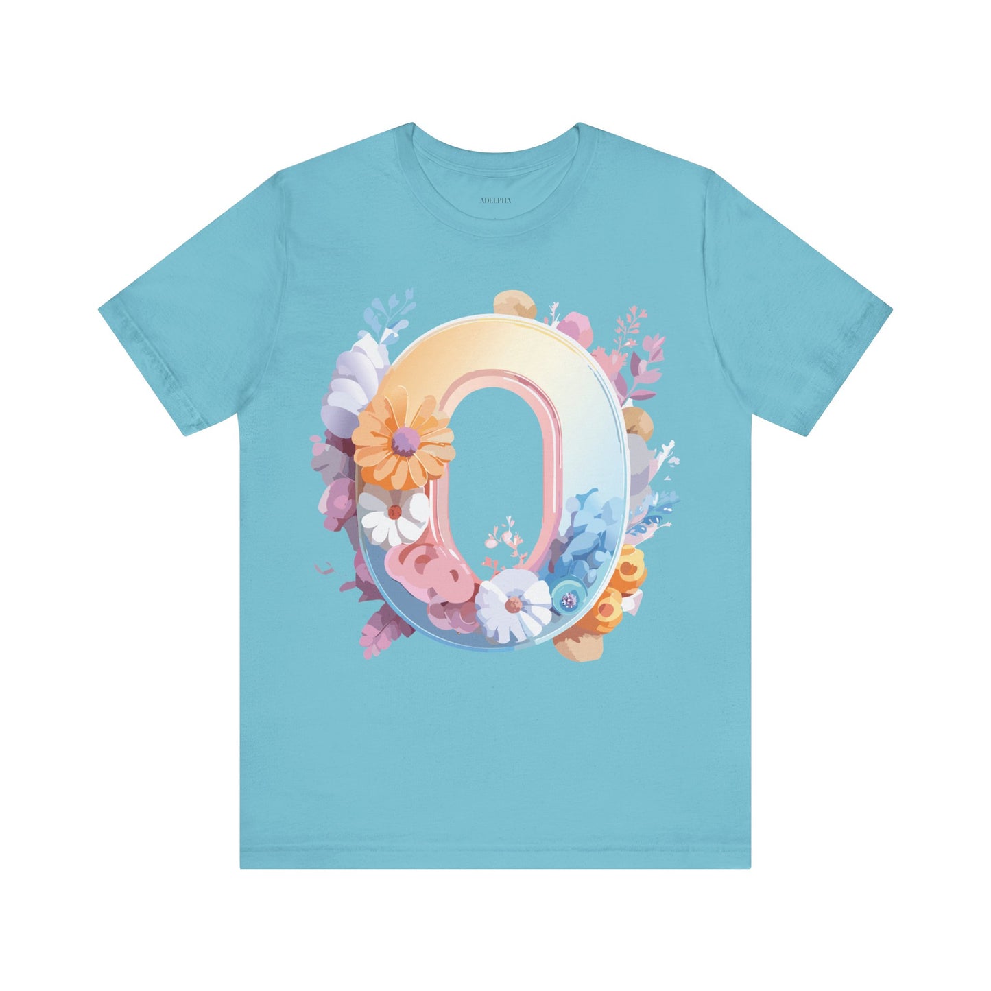 Natural Cotton Tee Shirt - Letters Collection - O