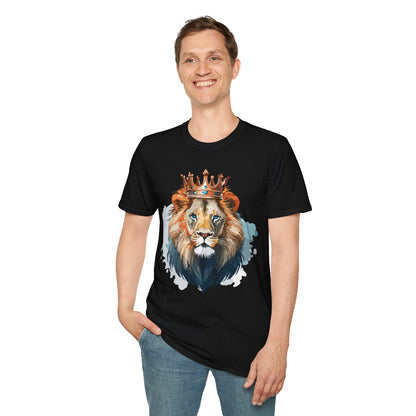 Lion Shirt Unisex Animal Tee Gildan Softstyle 64000 100 Percent Ring Spun Cotton