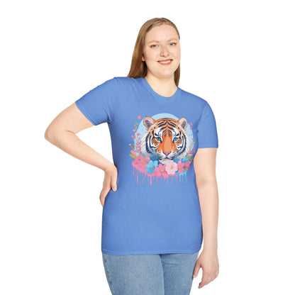 Tiger Shirt Unisex Softstyle T Shirt Gildan 64000 Animal Tee