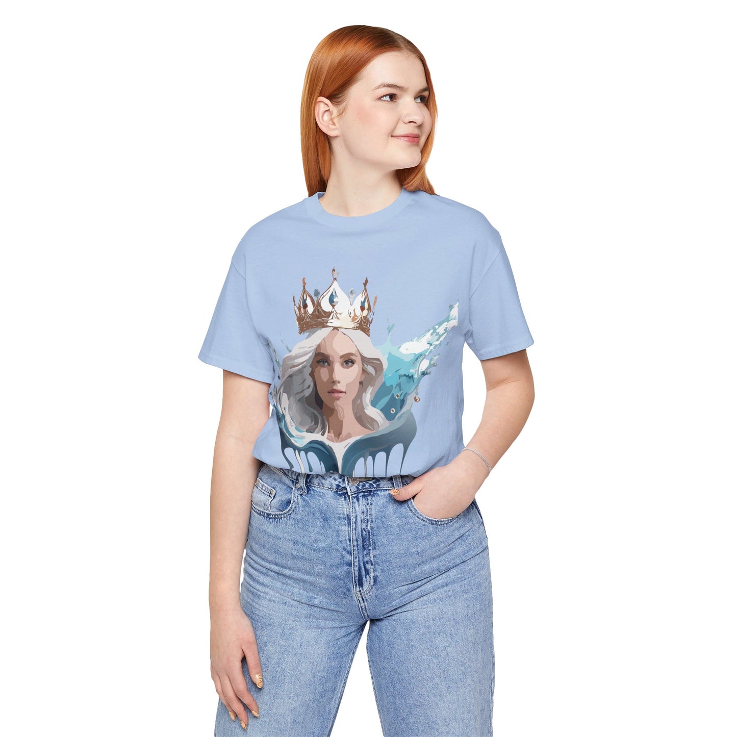 T-Shirt aus natürlicher Baumwolle – Queen Collection