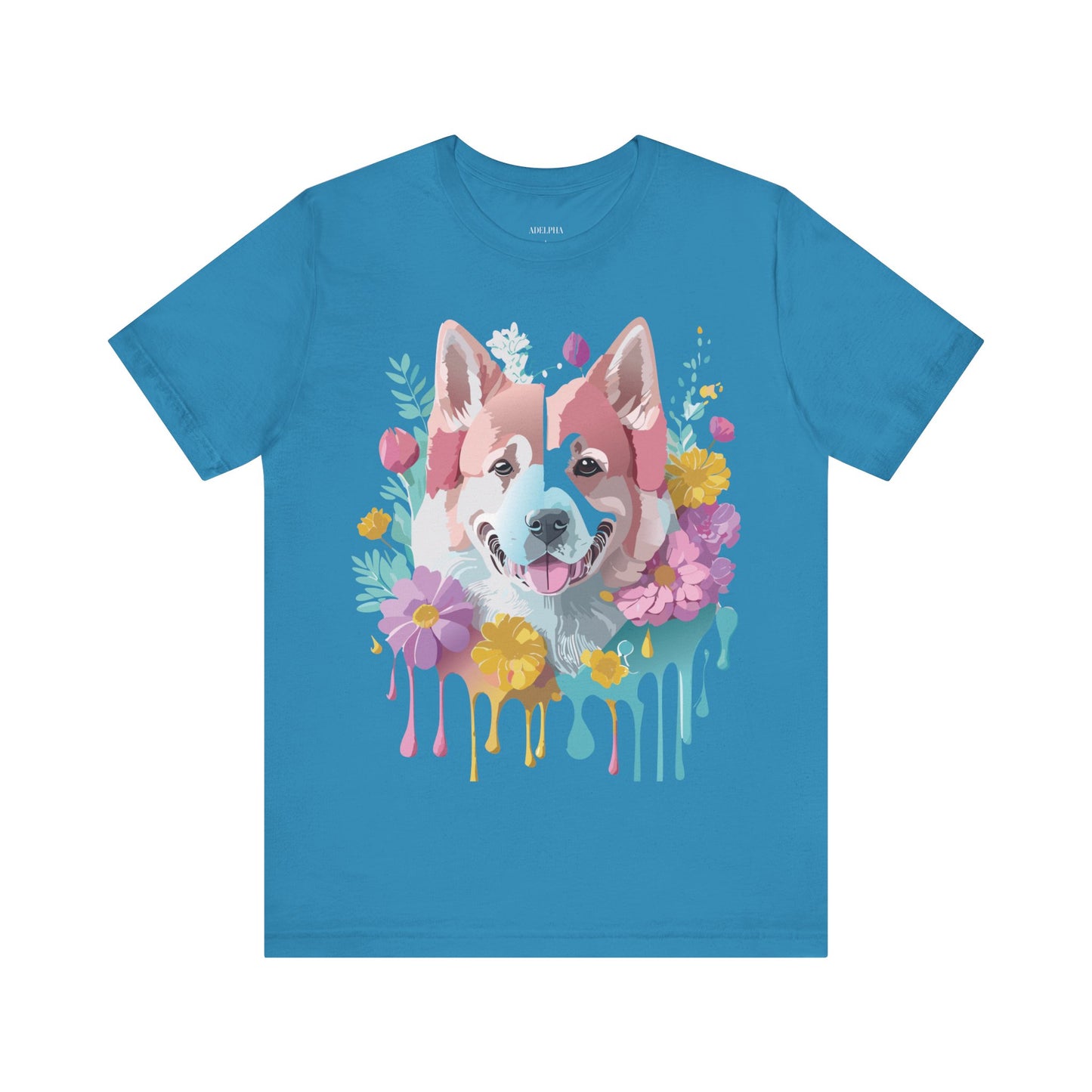 T-shirt en coton naturel avec chien