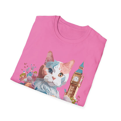Cat Shirt Unisex Tee Softstyle 64000 Gildan Ring Spun Cotton