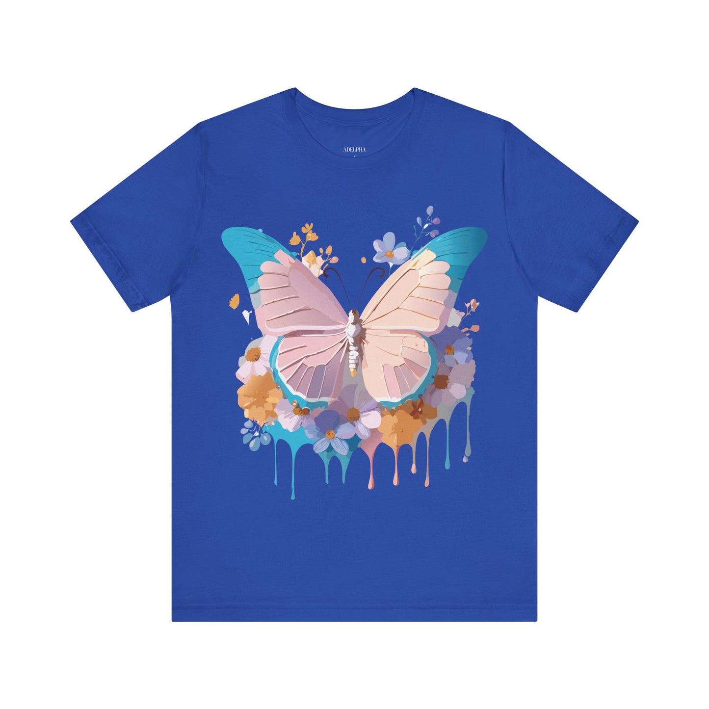 T-shirt en coton naturel avec papillon