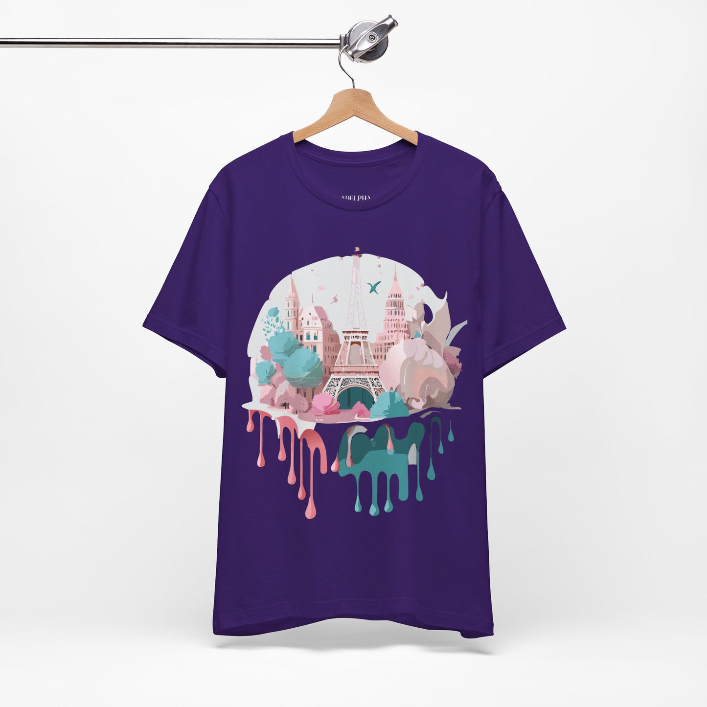 Natural Cotton Tee Shirt - Beautiful Places Collection - Paris