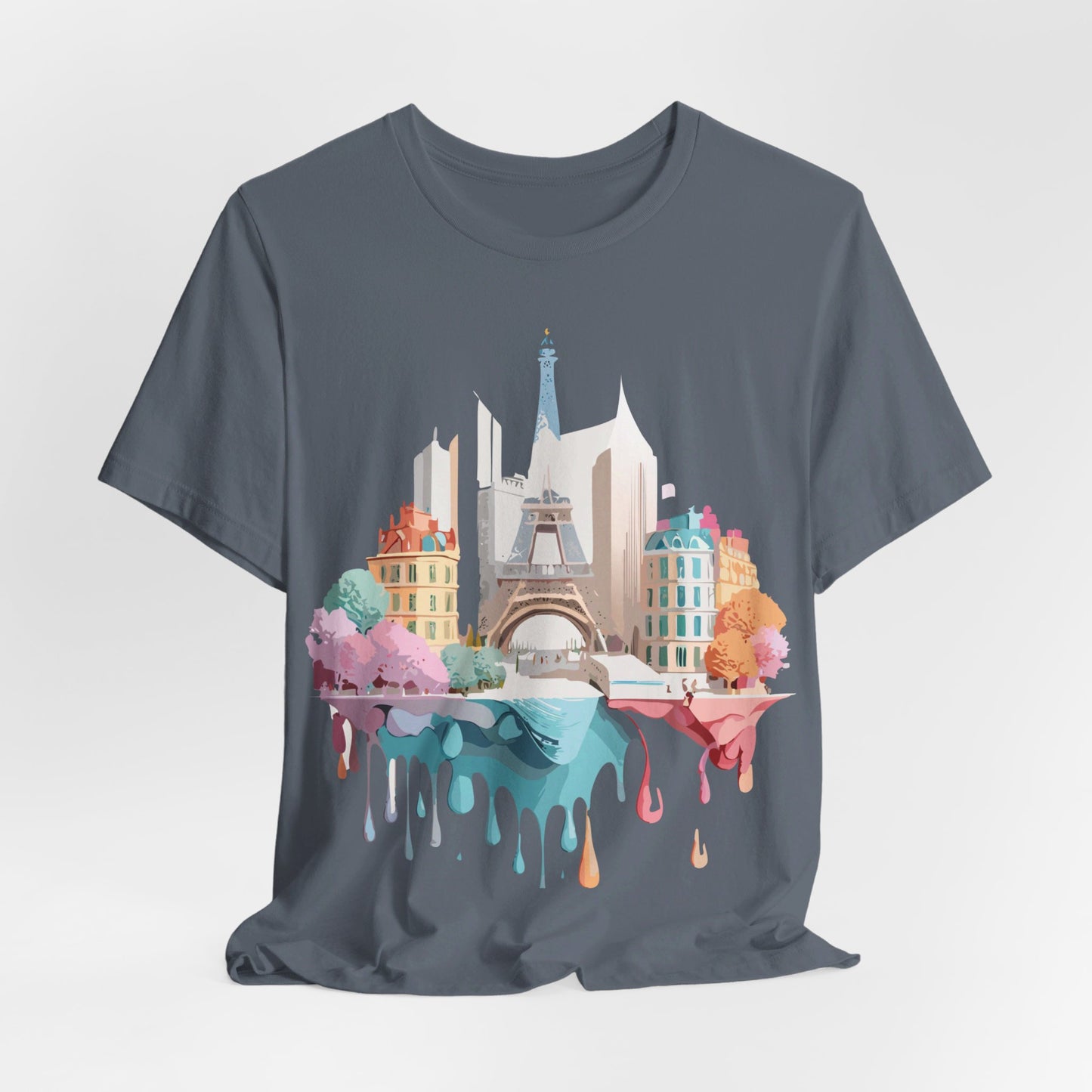 Natural Cotton Tee Shirt - Beautiful Places Collection - Paris