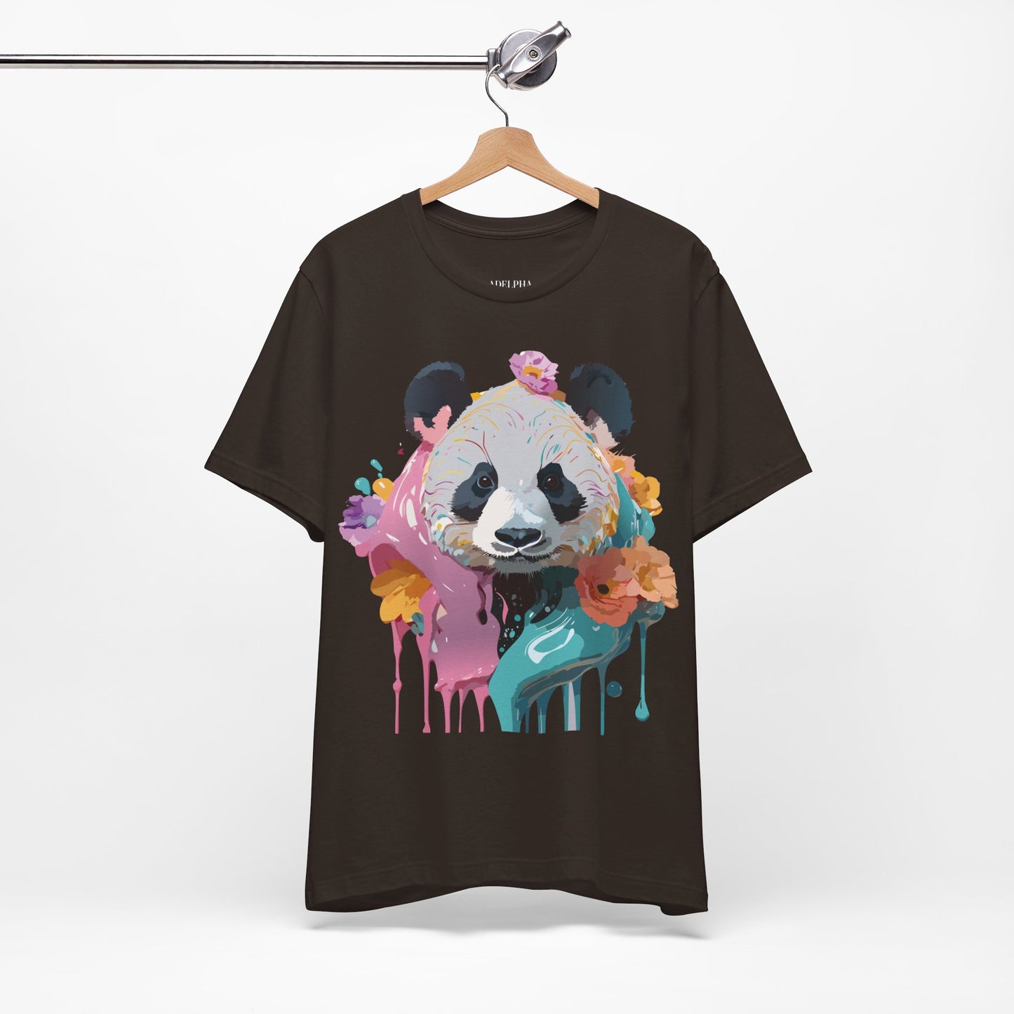 T-shirt en coton naturel avec panda