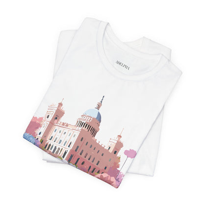 Natural Cotton Tee Shirt - Beautiful Places Collection - Madrid Printify
