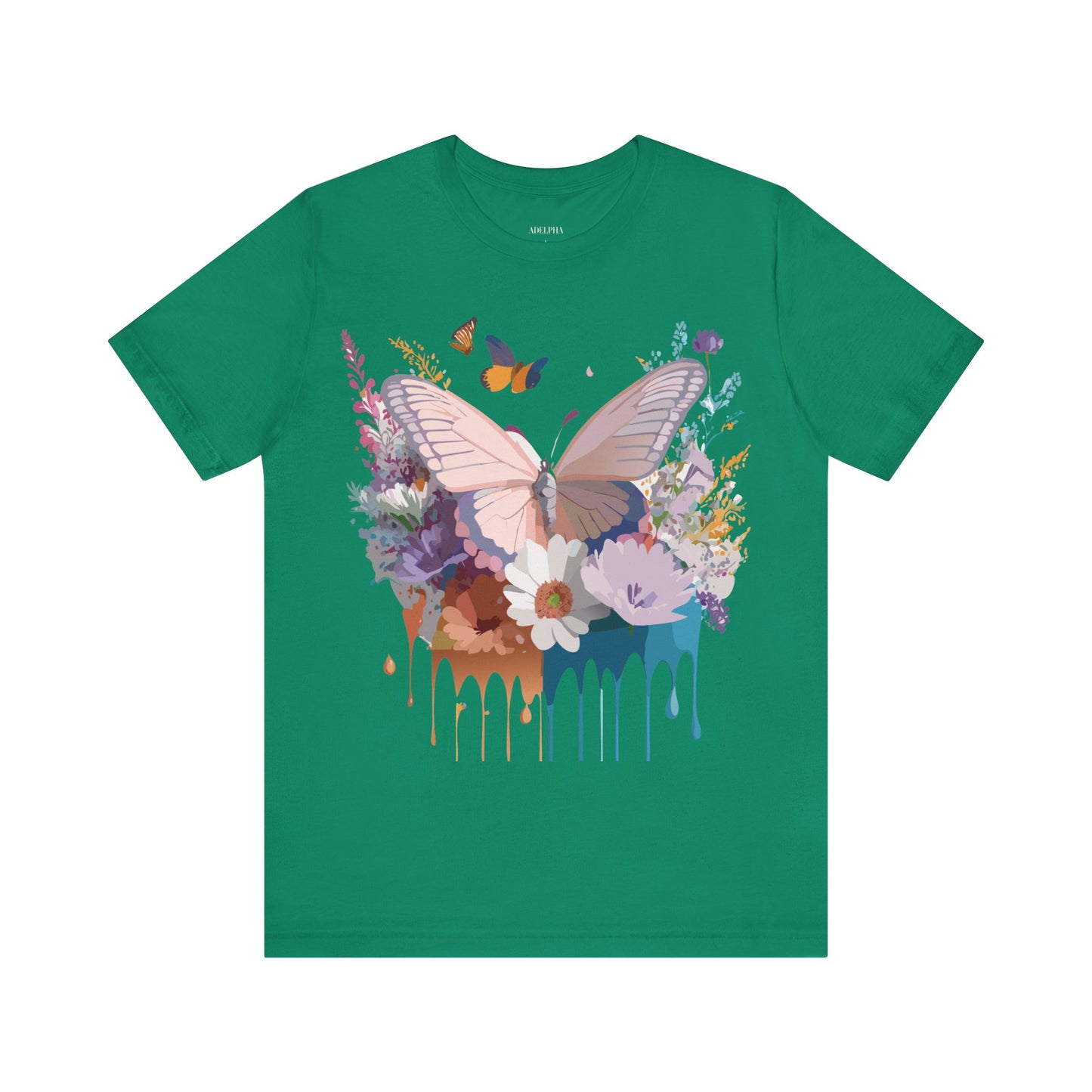 T-shirt en coton naturel avec papillon