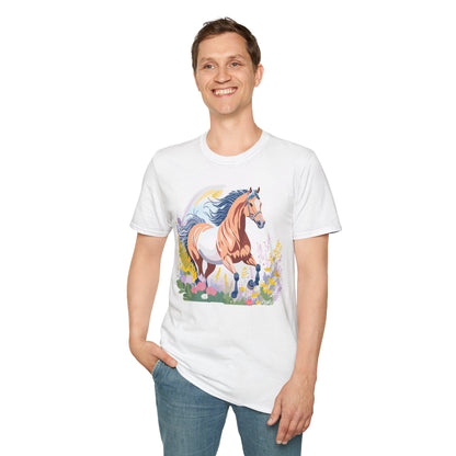 Horse Shirt Unisex Gildan Softstyle Tee 100 Ring Spun Cotton