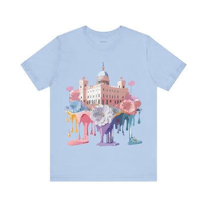 Natural Cotton Tee Shirt - Beautiful Places Collection - Madrid Printify