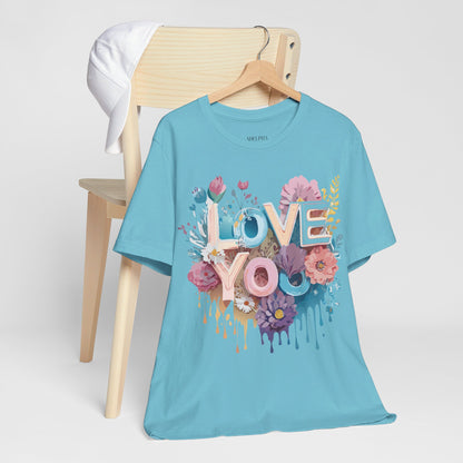 Natural Cotton Tee Shirt - Love story Collection Printify