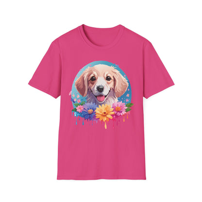 Unisex Dog Shirt Animal Tee Gildan Softstyle 64000 100 Percent Cotton