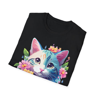 Cat Shirt Unisex Cat Lover Tee Premium Gildan Softstyle 64000 Lightweight