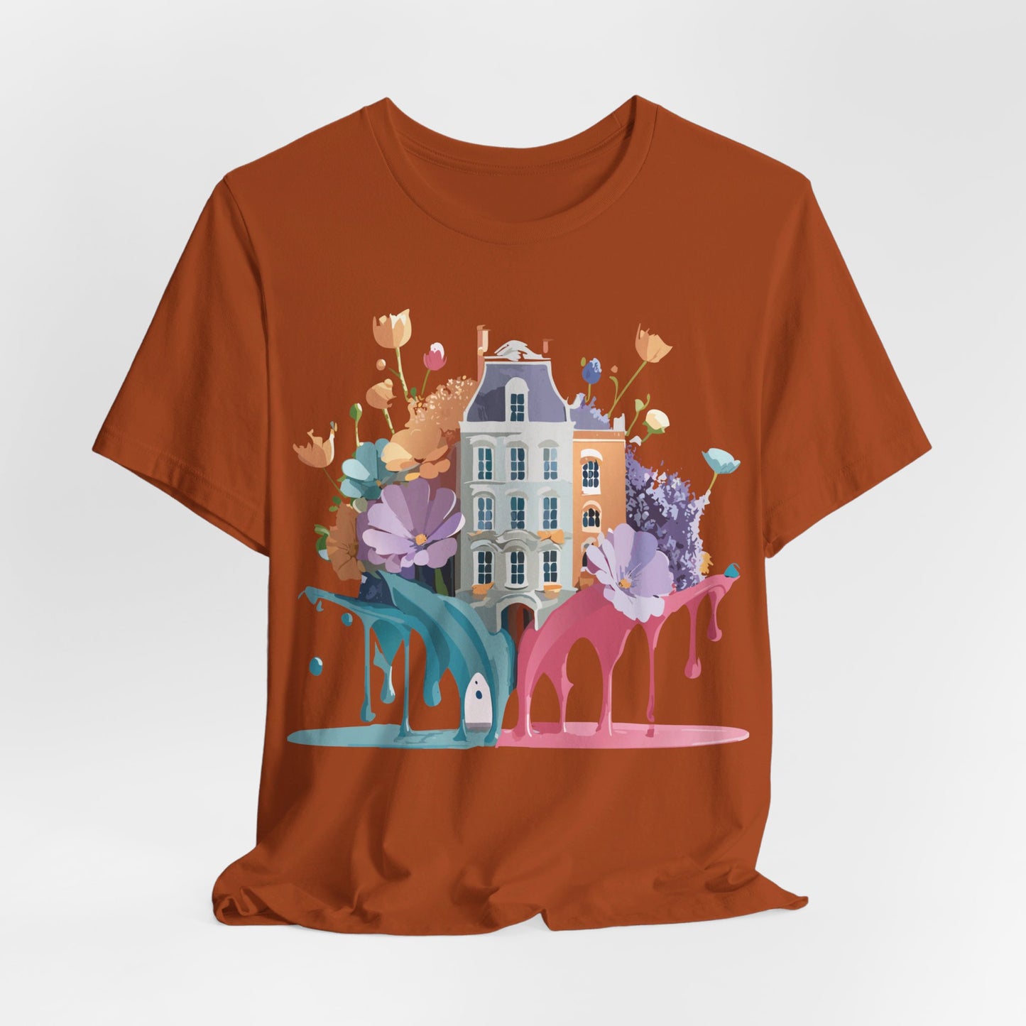 Natural Cotton Tee Shirt - Beautiful Places Collection - Amsterdam