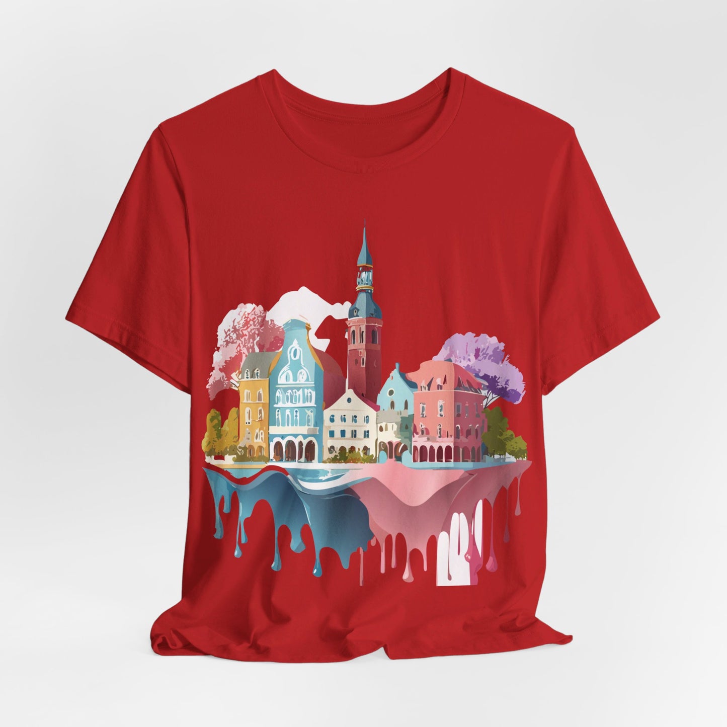 Natural Cotton Tee Shirt - Beautiful Places Collection - Warnemünde and Rostock - Germany