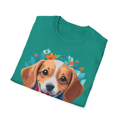Unisex Dog Shirt Animal Tee Gildan Softstyle 64000 Cotton Tee