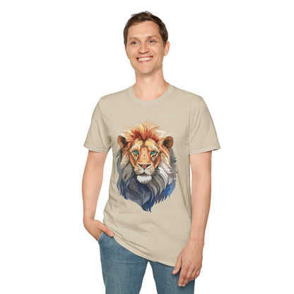 Lion Shirt Unisex Animal Tee Gildan Softstyle 64000 Cotton Tee