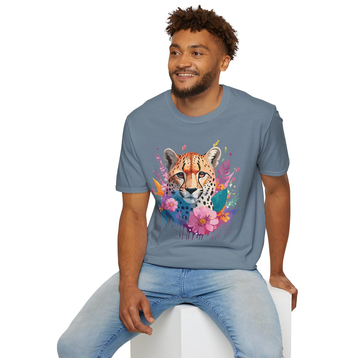 Cheetah Shirt, Shirt with Cheetah, Cheetah Tee, Shirt with Animals