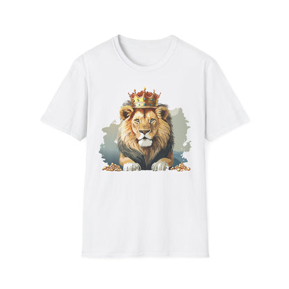 Lion Shirt Unisex Animal Tee Gildan Softstyle 64000 Comfort Fit