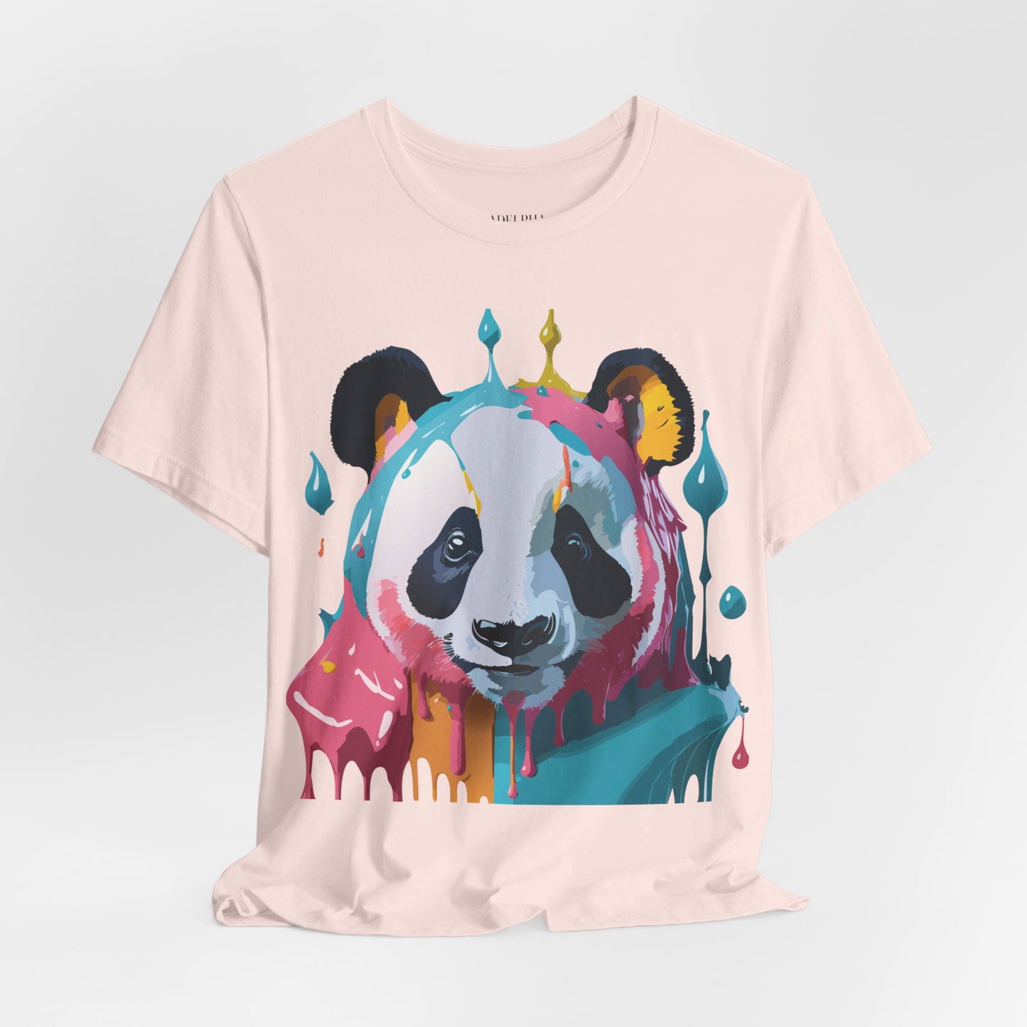 T-Shirt aus natürlicher Baumwolle mit Panda