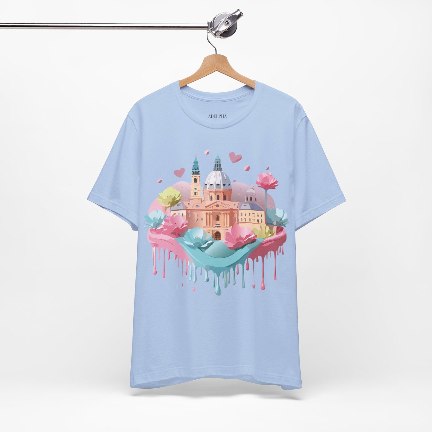 Natural Cotton Tee Shirt - Beautiful Places Collection - Prague