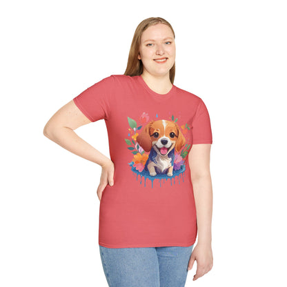Dog Shirt Animal Print Tee Unisex Gildan Softstyle 64000 Cotton Tee