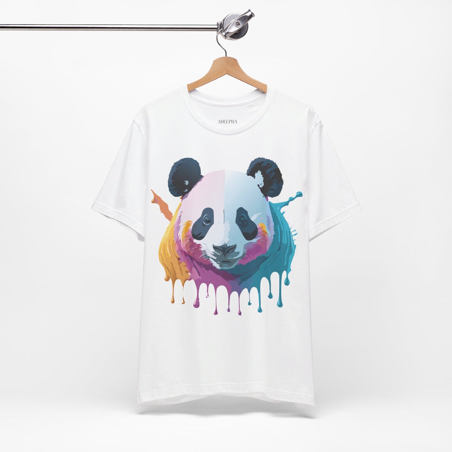 Natural Cotton Tee Shirt with Panda