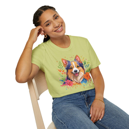 Dog Shirt Unisex Animal Tee Softstyle Gildan 64000 Cotton Tee