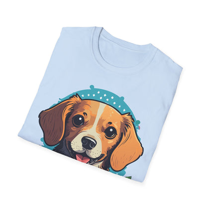 Dog Shirt Unisex Animal Tee Softstyle Cotton Ring Spun Comfort