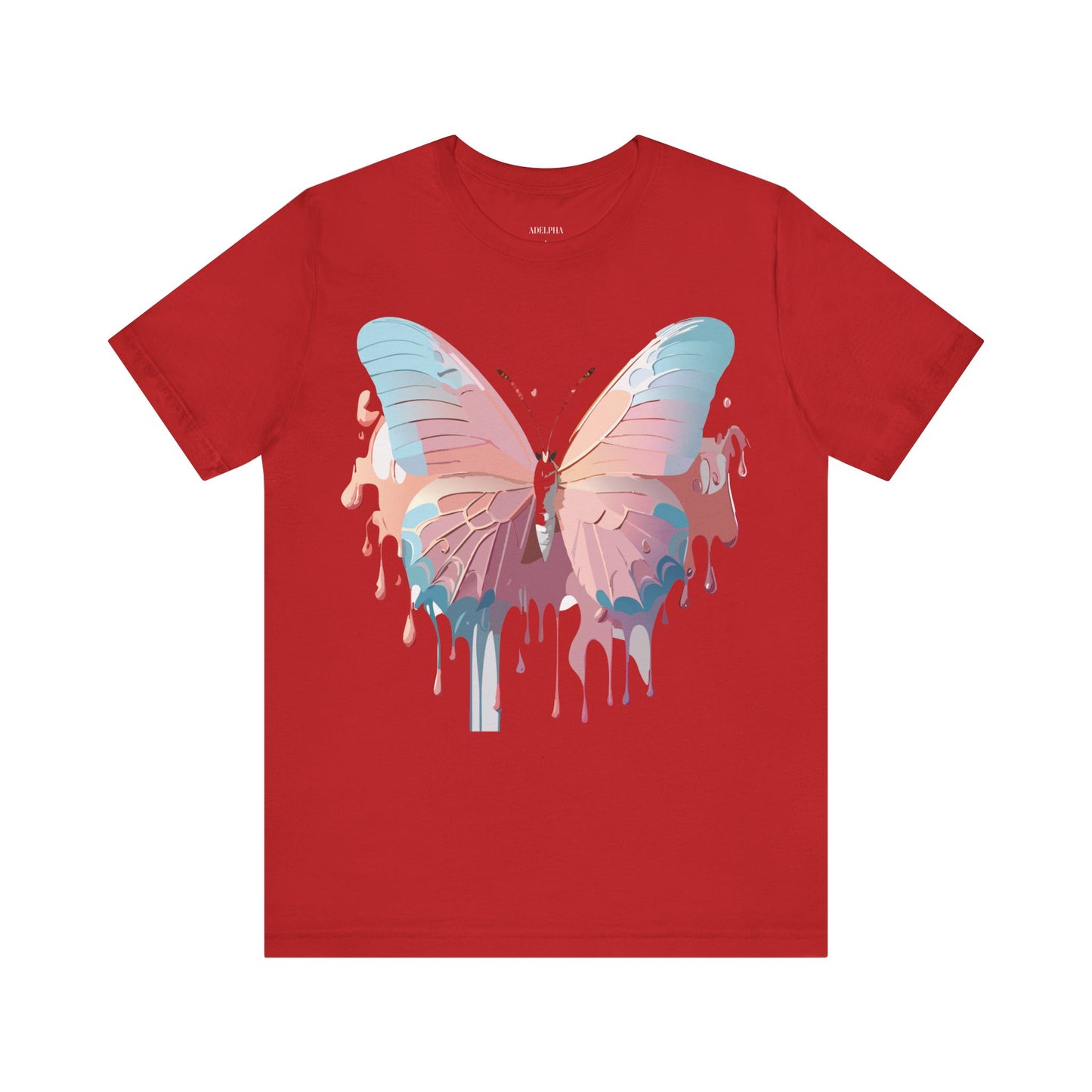 T-Shirt aus natürlicher Baumwolle mit Schmetterling