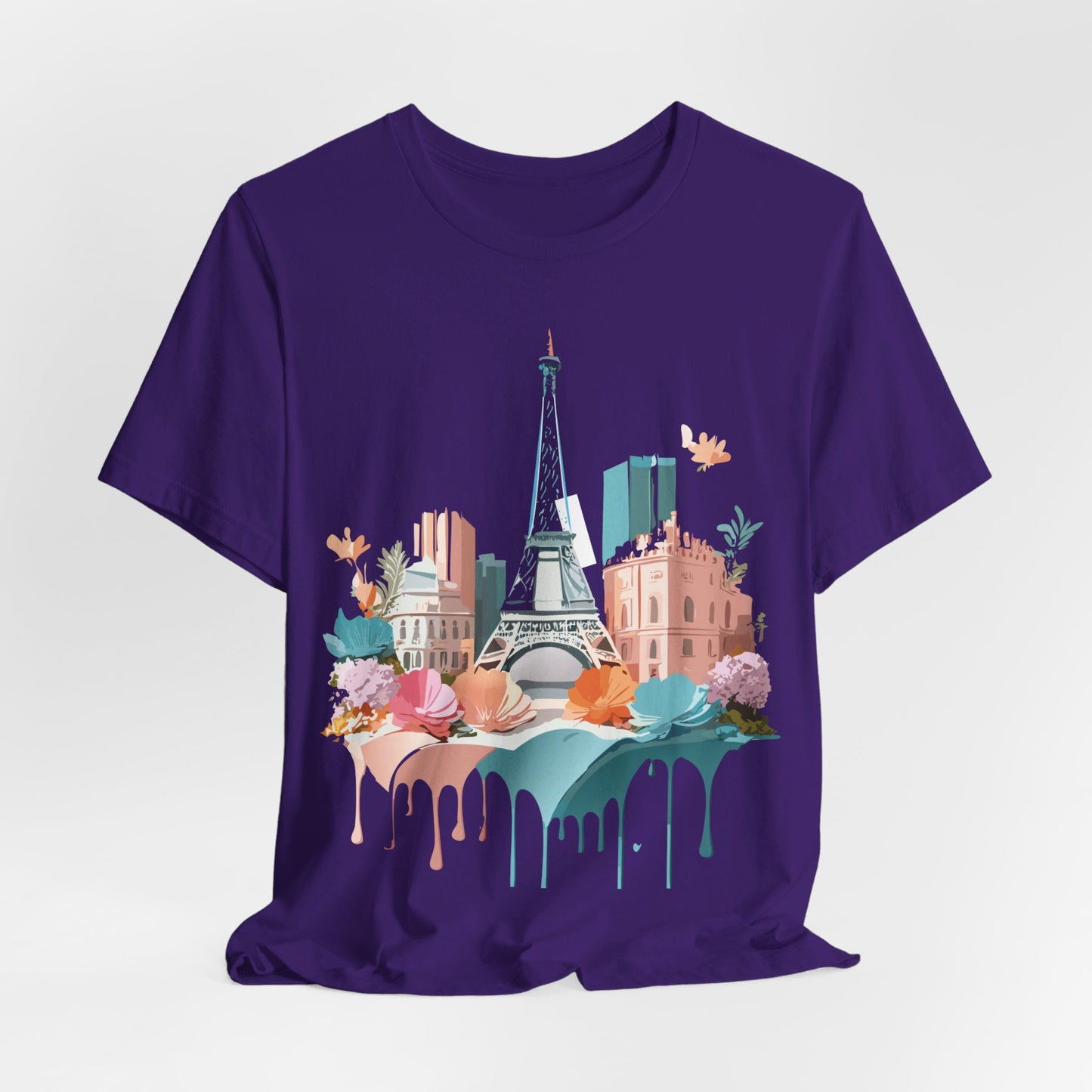 Natural Cotton Tee Shirt - Beautiful Places Collection - Paris